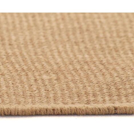 Tapis en jute avec support en latex 70 x 130 cm Naturel