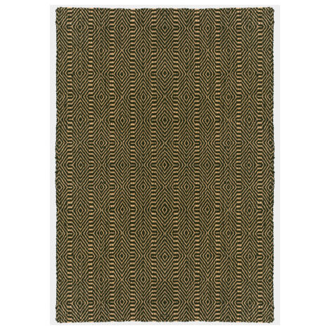 Tapis en Jute - Bicolore à Motifs - 160 x 220 cm