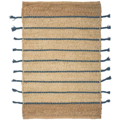 Tapis en jute et coton