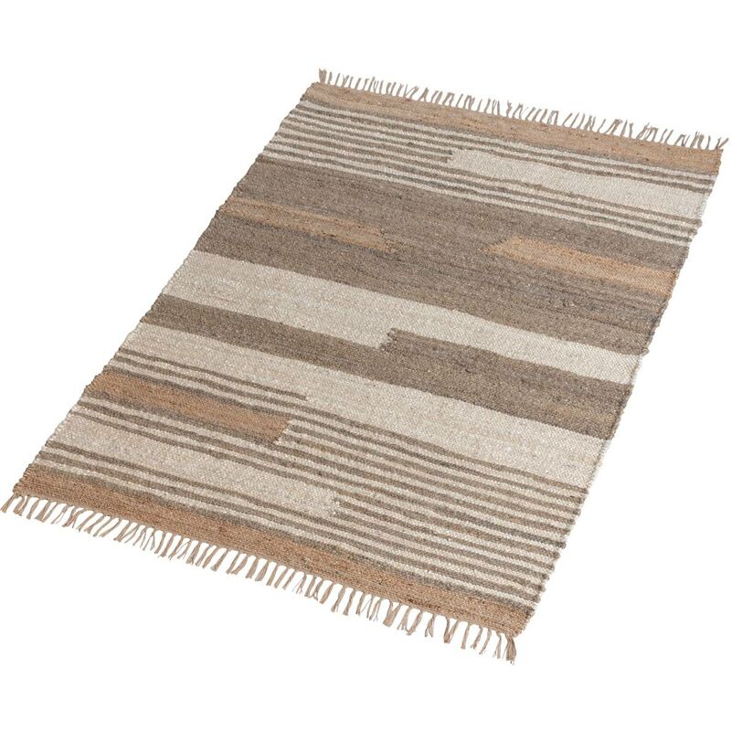 Tapis en jute et coton Robin