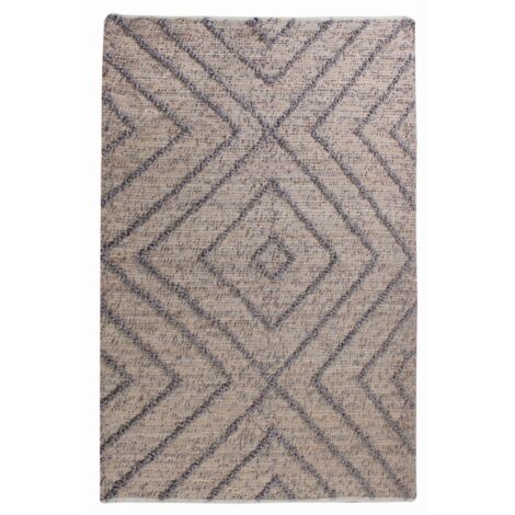 Tapis en jute grise Worgan 180 x 120 cm