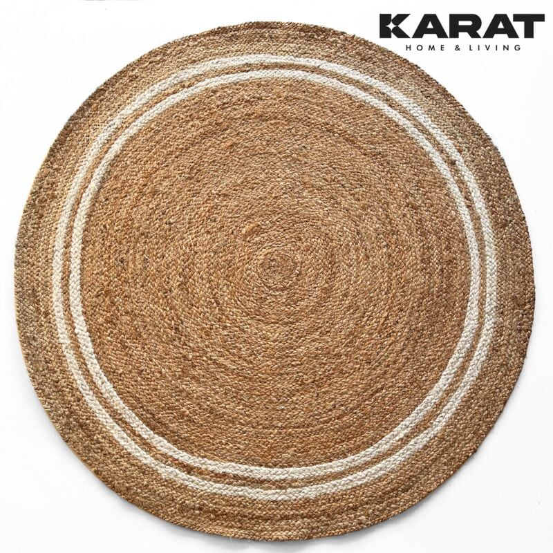 Floordirekt - Tapis de jute Mumbai Rond Tissé à la main En fibres naturelles 90 x 90 cm