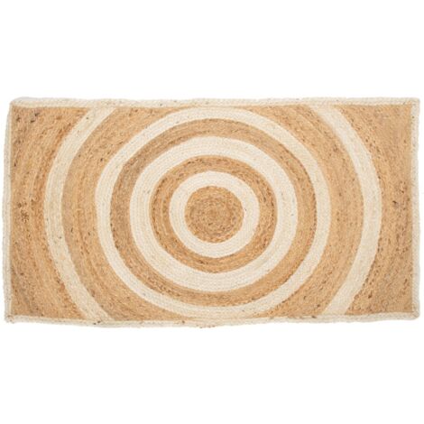 Tapis en Jute Naturel 70x120cm - Idéal pour décorer les entrées et les couloirs