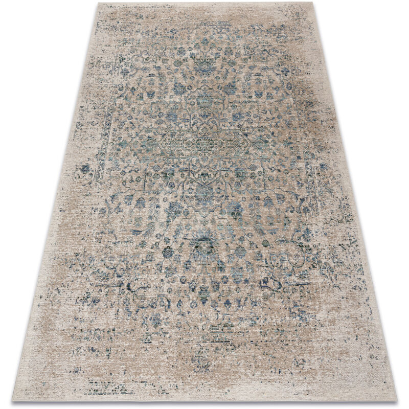 Rugsx - Tapis en laine antigua 518 75 JK100 osta - Fleurs, vintage, tissé à plat beige beige 170x240 cm