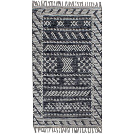 Tapis en laine et coton