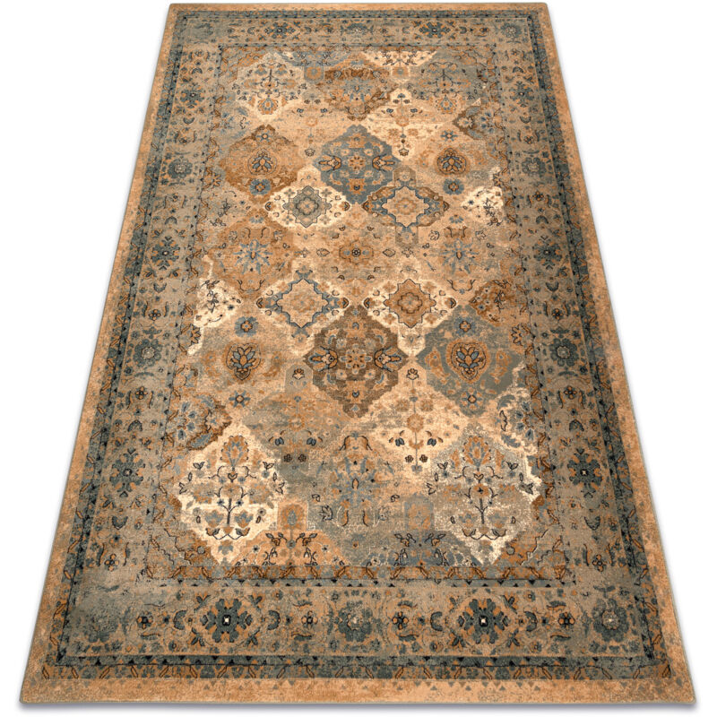 Rugsx - Tapis en laine polonia Azer cadre, oriental, beige beige 235x350 cm