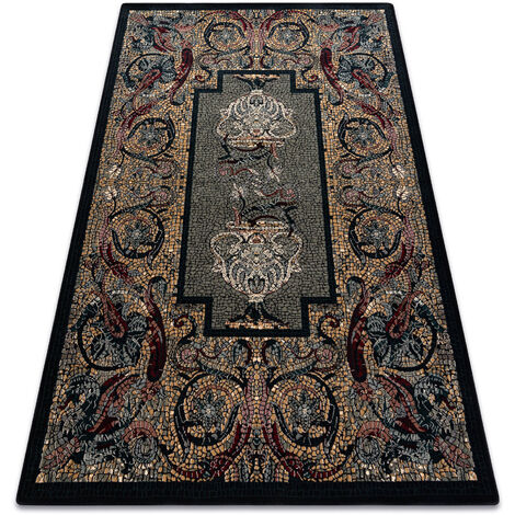Tapis en laine POLONIA Mozaika, mosaïque oriental bleu foncé  blue 235x350 cm