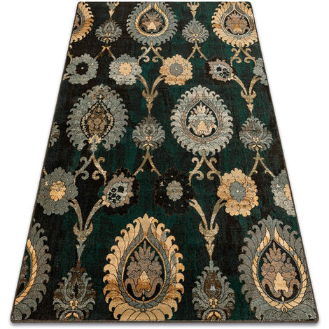 Tapis en laine POLONIA Olivo Ornement patyna vert green 200x300 cm