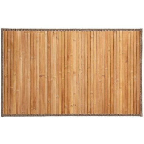 Tapis en lattes de bambou Naturel 50x80 cm