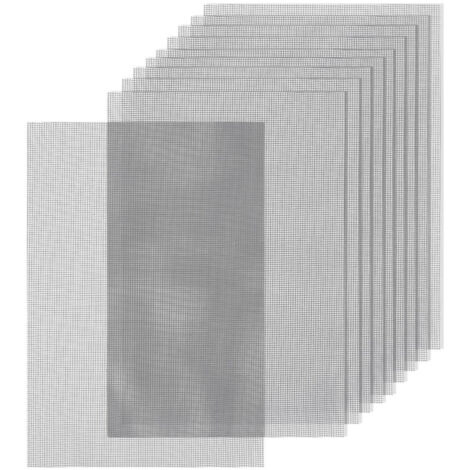 Tapis en maille grise, 20 x 30 cm, lot de 5, imperméable et respirant, avec trou au fond du pot de fleurs