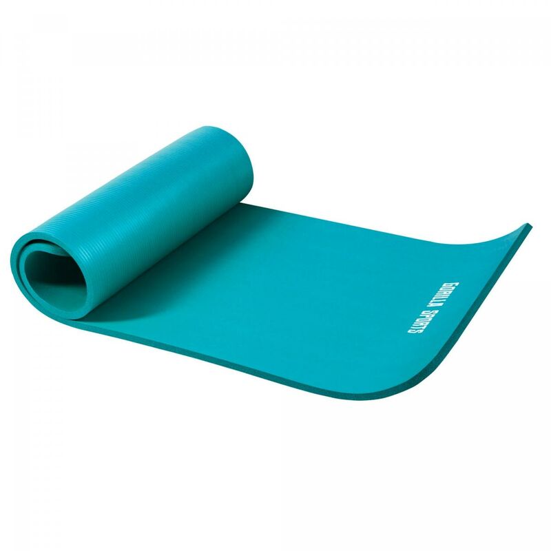 GORILLA SPORTS - Tapis en mousse petit - 190x60x1,5cm (Yoga - Pilates - sport à domicile) - Couleur : BLEU - BLEU