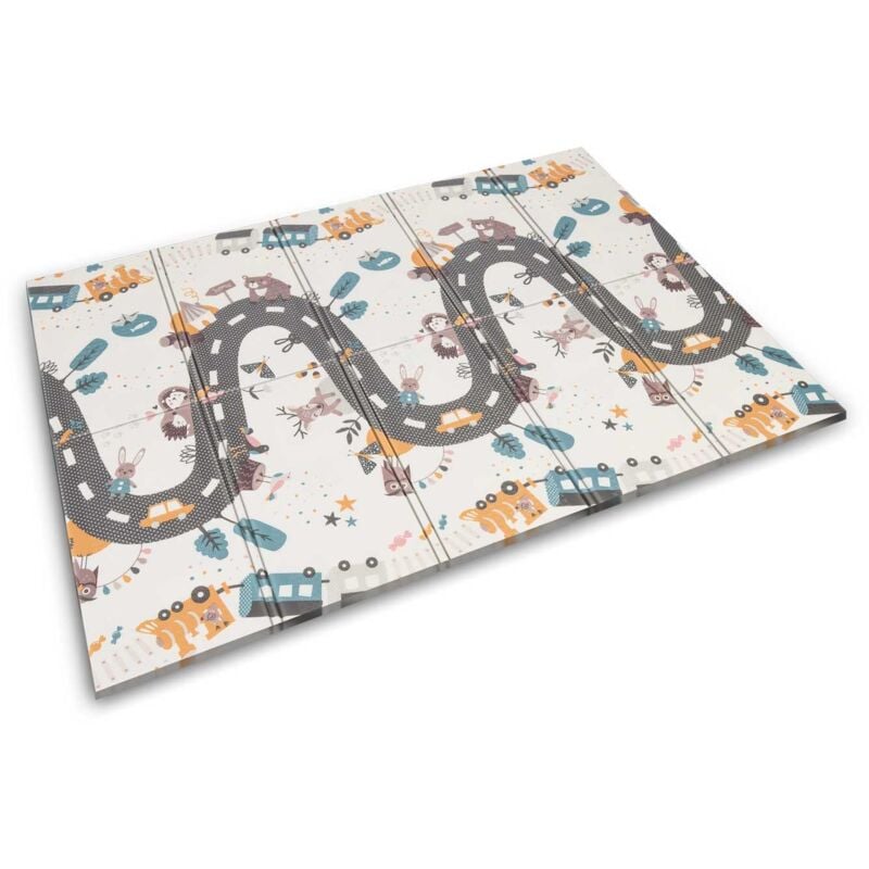 Tapis éducatif pliable en mousse 200 x 150 x 1 cm Nukido NK-341