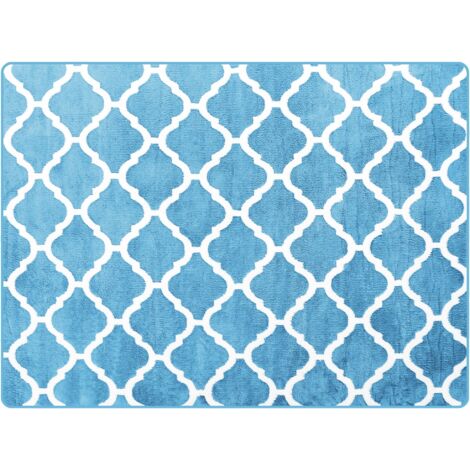 TAPIS EN PELUCHE CLOVER BLUE 1.40X2.00
