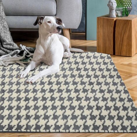 TAPIS EN PELUCHE CLOVER GREY 1.40X2.00