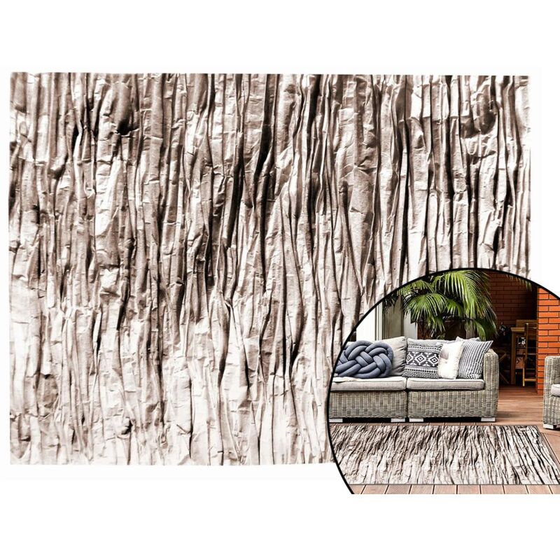 REA - tapis en peluche nature 4D beige rock 1.60X2.30 beige