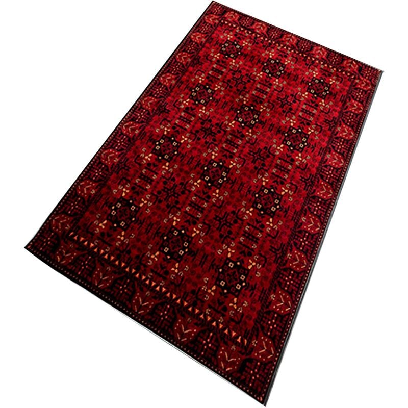 Wellhome - Tapis salon en polyester TheModern Rouge - 100x150cm - Rouge