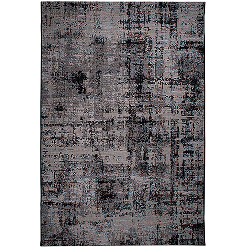 Vivaraise - Tapis en polypropylène noir Catania 110 x 60 cm