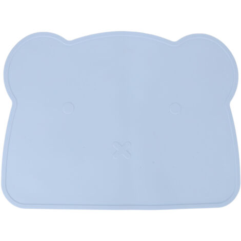 Tapis en Silicone Épais Anti-Dérapant pour Table - Isolation Thermique, Design Ours Bleu pour Maison/Hôtel/Restaurant