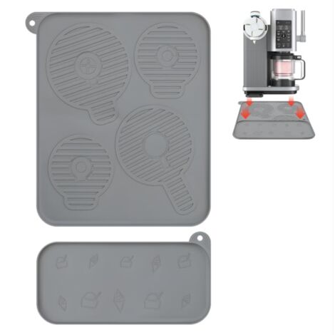 Tapis en silicone pour Ninja Creami Swirl - Ensemble de tapis antidérapants et étanches qui protègent les comptoirs contre les éclaboussures, les rayures et la chaleur - Compatible avec les accessoire