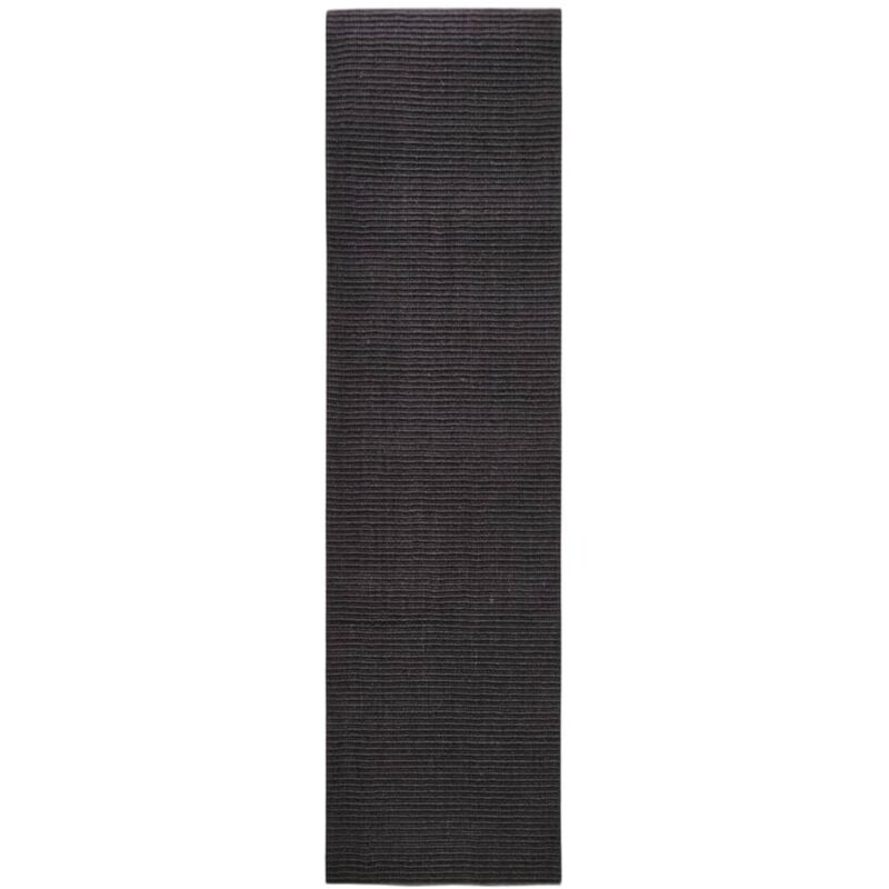 Vidaxl - Tapis en sisal pour griffoir noir 80x300 cm