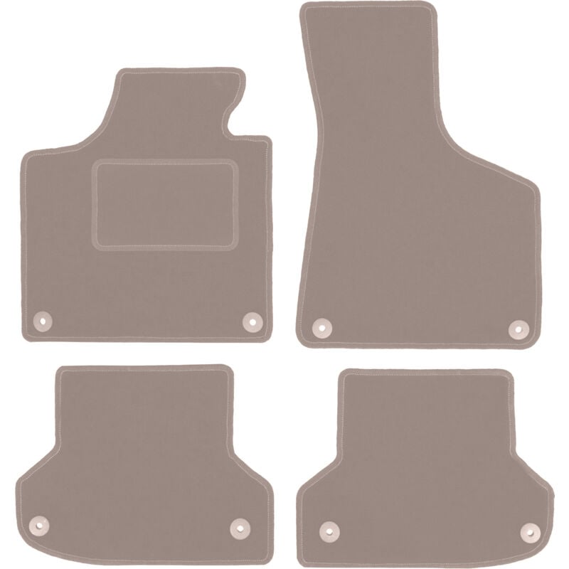 Tapis en velours beige pour Audi A3 8P berline, sportback, cabriolet (2003-2011)