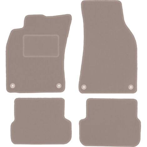 Tapis en velours beige pour Audi A6 C6 FL berline, break, avant (2006-2011)