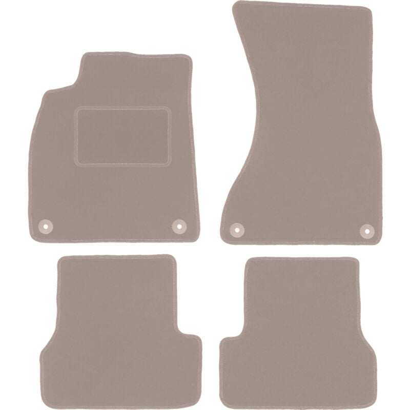Tapis en velours beige pour : Audi A6 C7 berline, break, avant (2011-2017)