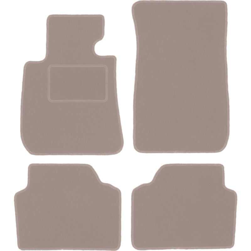 Tapis en velours beige pour : BMW 1 E87 à hayon (2004-2011)