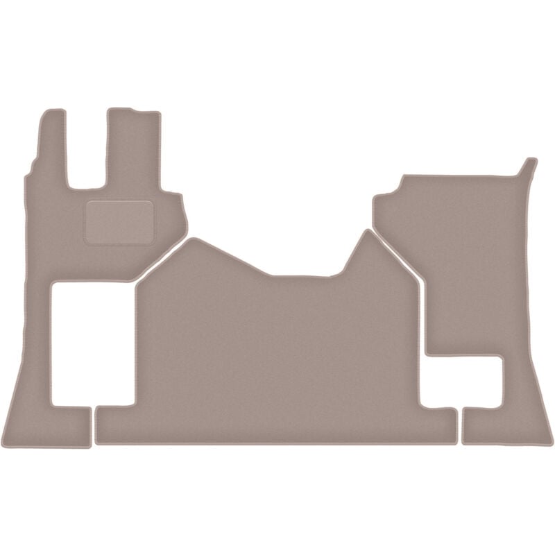 Tapis en velours beige pour camion Mercedes Actros MP5 (2019-)