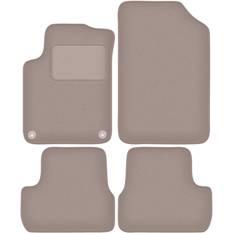 Tapis en velours beige pour Citroën DS3 cabriolet (2015-)