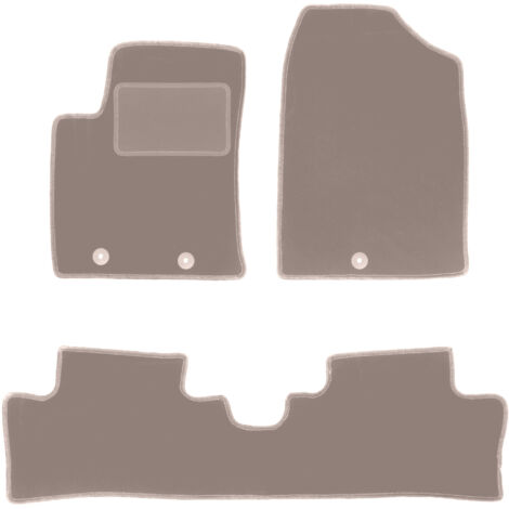 Tapis en velours beige pour Hyundai i10 II à hayon (2013-)