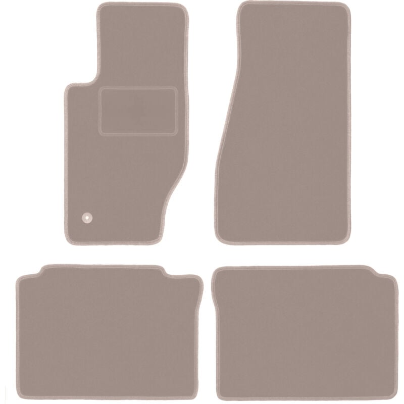 Tapis en velours beige pour Jeep Grand Cherokee III WK tout-terrain (2005-2010)
