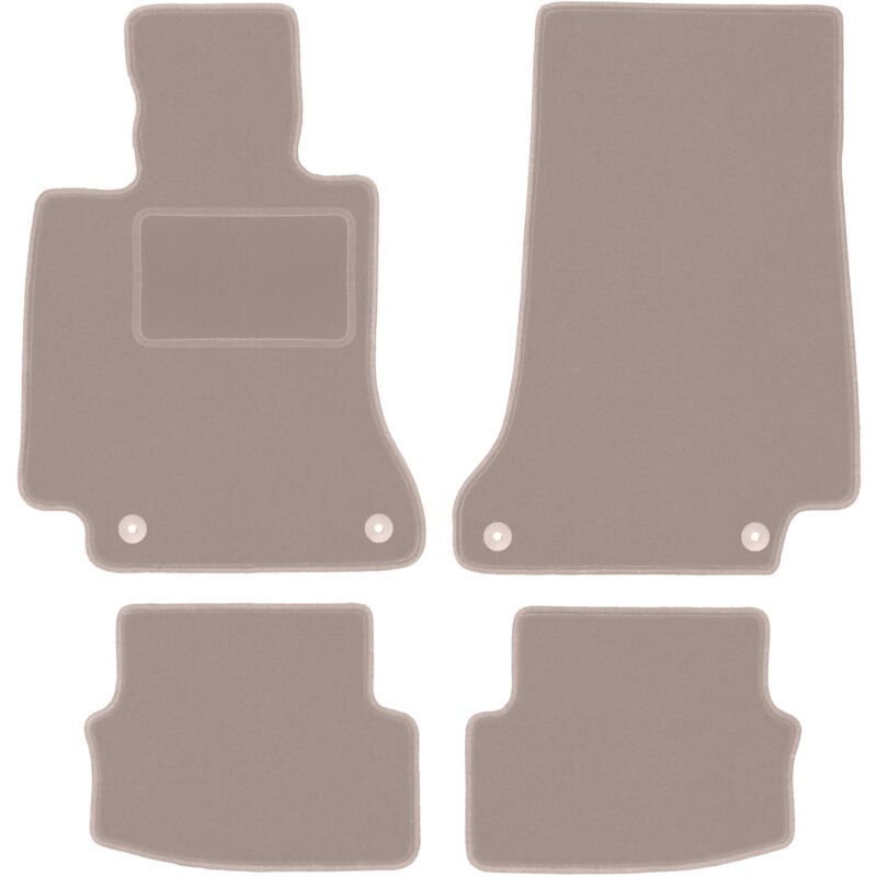 Tapis en velours beige pour Mercedes C W205 cabriolet, coupé (2015-)