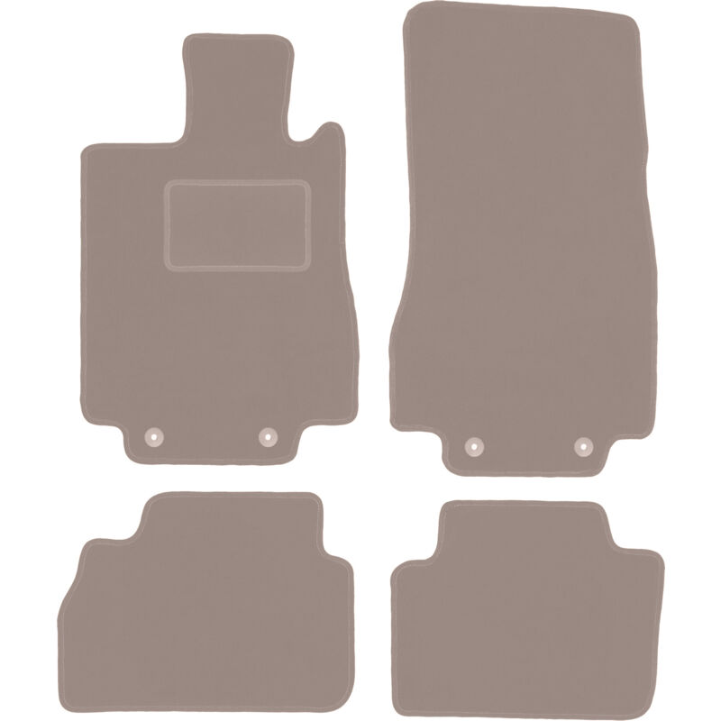 Tapis en velours beige pour : Mercedes S W220 berline courte (1998-2005)