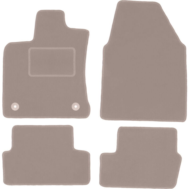 Tapis en velours beige pour : Nissan Qashqai J10 I crossover (2006-2013)