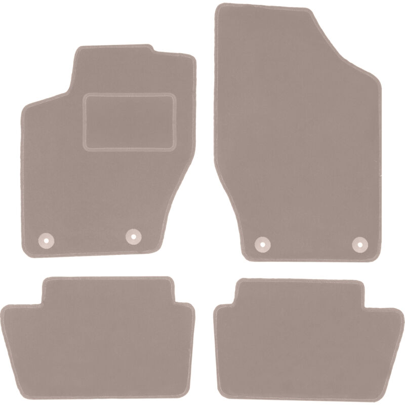 Tapis en velours beige pour Peugeot 308 I berline, break, SW (2007-2013)