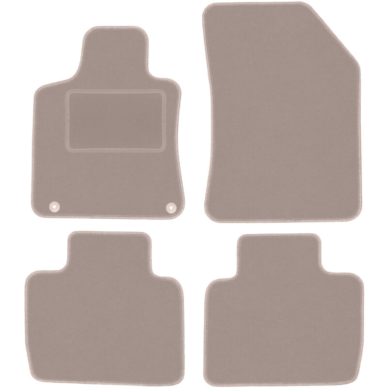 Tapis en velours beige pour Peugeot 508 II berline, break, liftback (2018-)