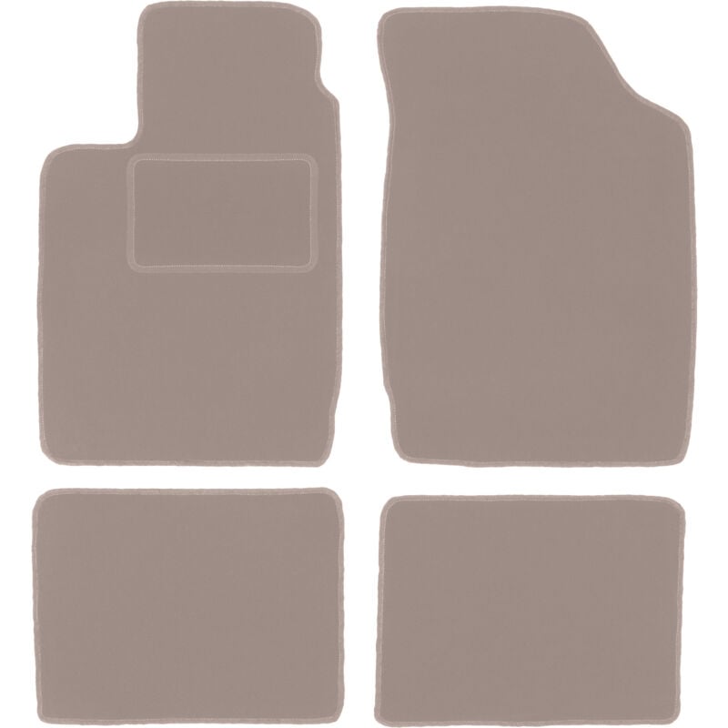 Tapis en velours beige pour : Renault Clio II berline (1998-2005)