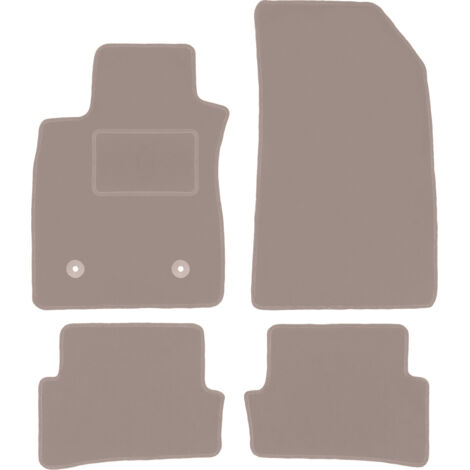 Tapis en velours beige pour : Renault Clio III grandtour, break, hayon (2005-2012)