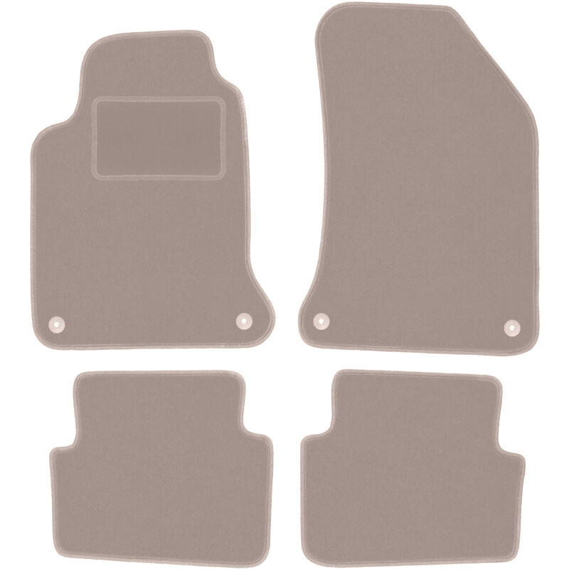 Tapis en velours beige pour : Renault Laguna II break, liftback (2001-2007)