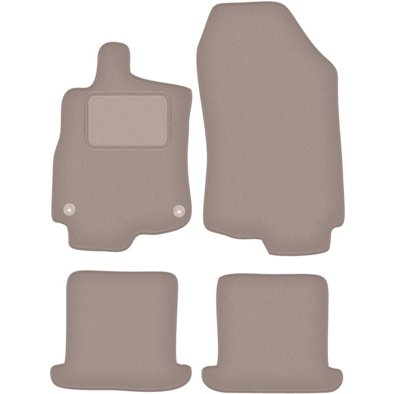 Tapis en velours beige pour Renault Megane III cabriolet (2008-2015)