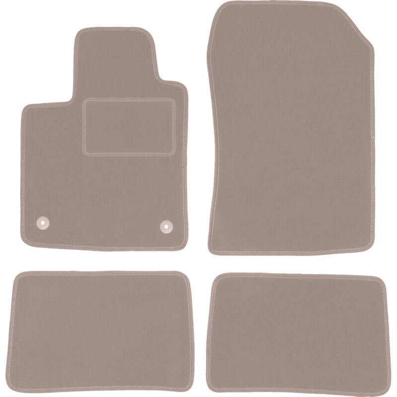 Tapis en velours beige pour Renault Twingo II berline (2007-2014)