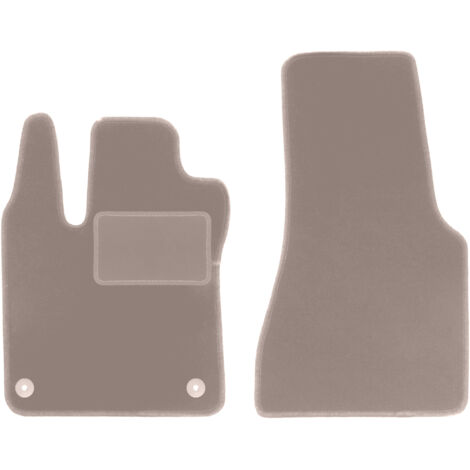 Tapis en velours beige pour Smart Fortwo III à hayon (2014-2020)