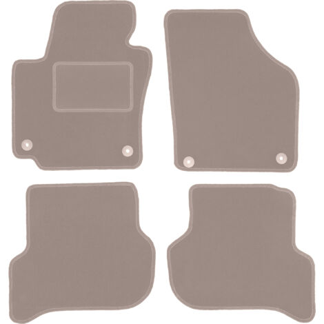 Tapis en velours beige pour Volkswagen Golf Plus (2005-2014)