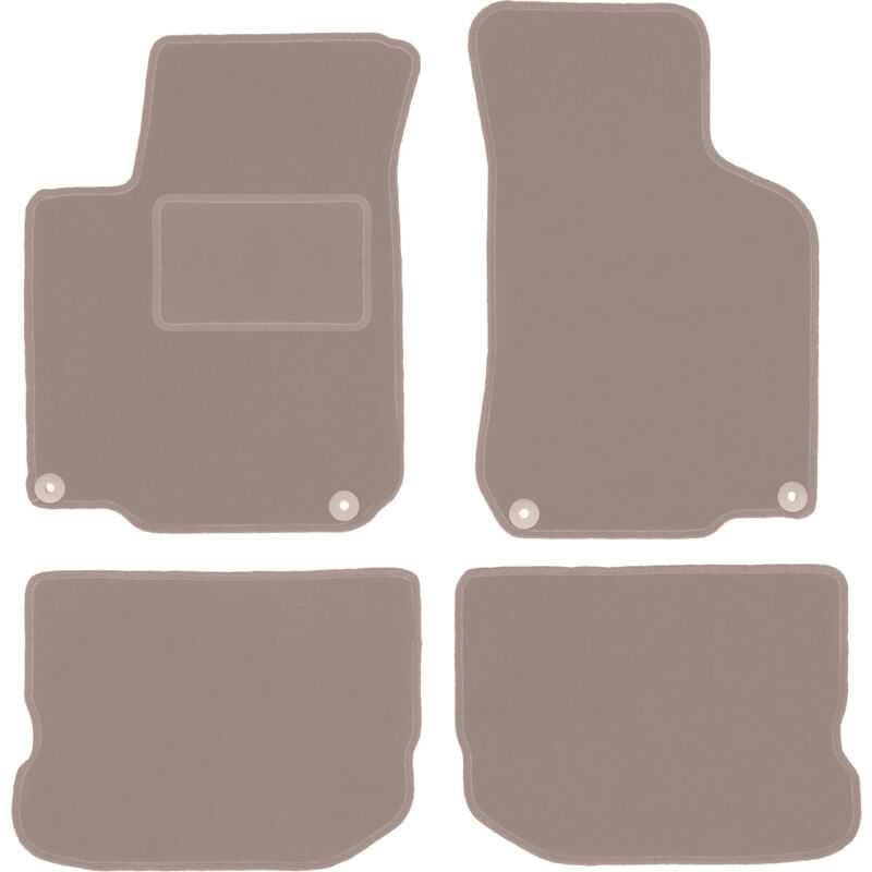 Tapis en velours beige pour : Volkswagen New Beetle coupé, cabriolet (1997-2020)