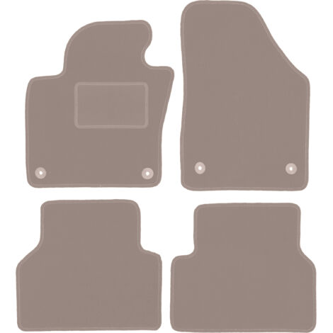 Tapis en velours beige pour Volkswagen Tiguan I monospace (2007-2015)