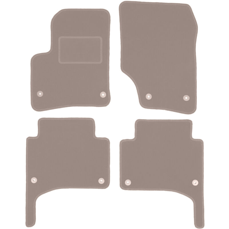 Tapis en velours beige pour : Volkswagen Touareg I SUV (2002-2010)
