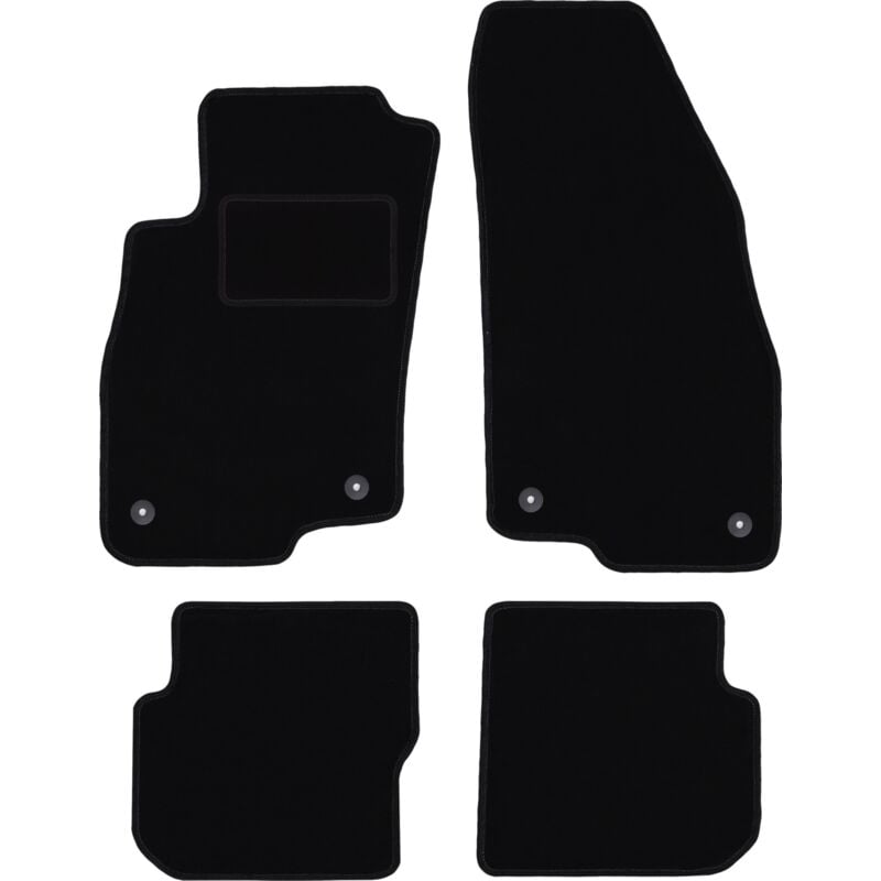 Tapis en velours noir pour : Alfa Romeo Mito à hayon (2008-2019)