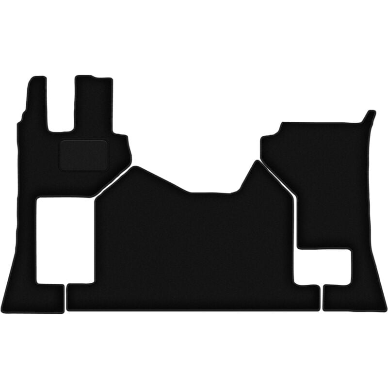Tapis en velours noir pour camion Mercedes Actros MP5 (2019-)