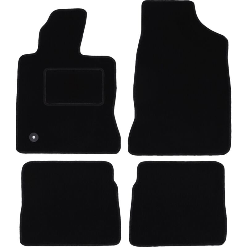 Tapis en velours noir pour : Chrysler PT Cruiser cabriolet, hayon (2000-2010)